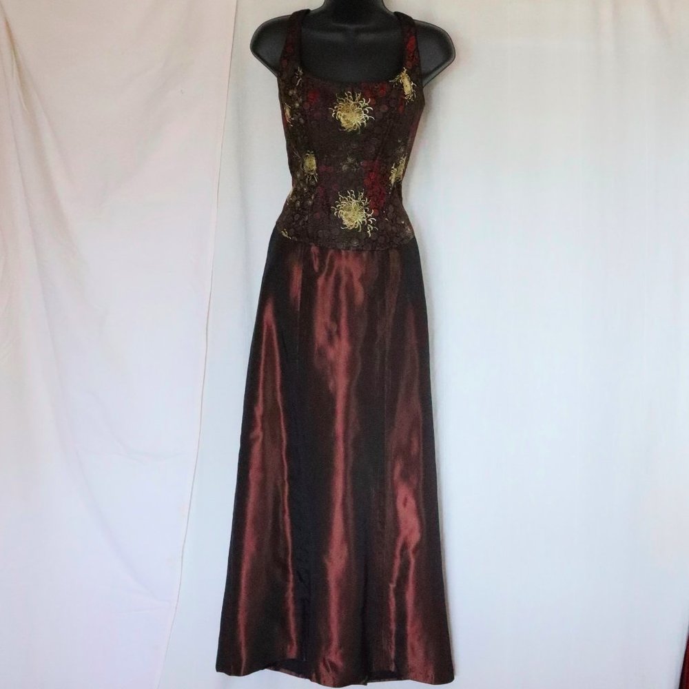 Gigi Clark Elegant Silk Bustier & Long Skirt Set